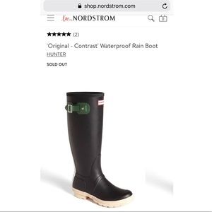 Hunter Original Contrast Rain Boot Tall Waterproof